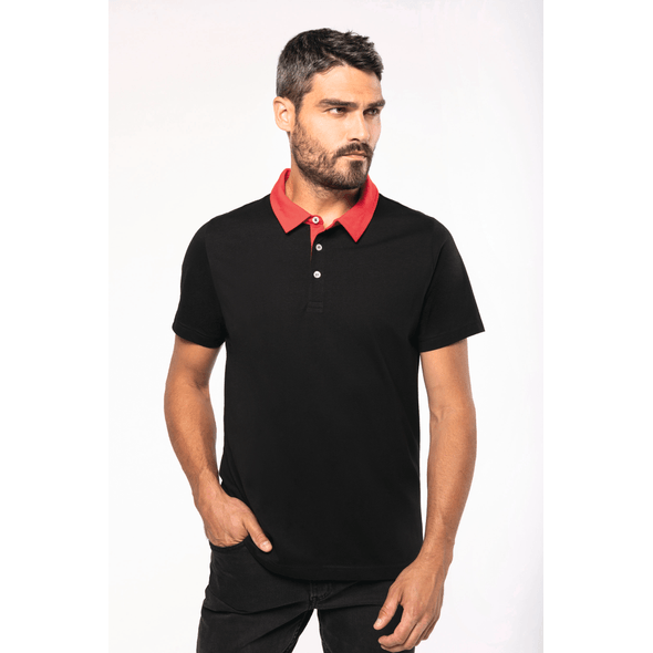 Kariban | Polo de hombre de punto bicolor